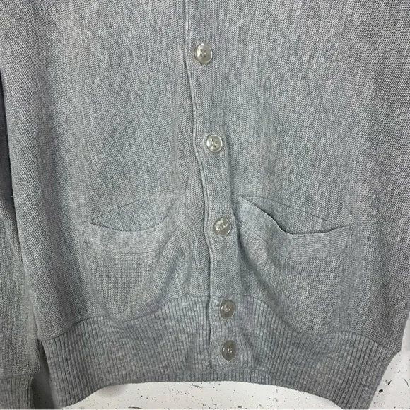 Virgin Zefran Heathered Knit Vintage Cardigan Sweater Size Medium - Picture 3 of 12